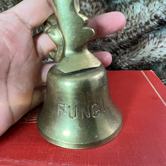 Solid Brass Dolphin Bell, Mystical Sea Irelnd Fungy Rare Vintage 4 3/8” - Picture 6 of 8